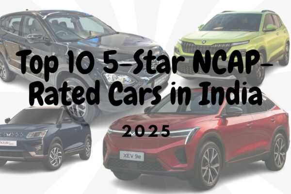 Top 10 5-Star NCAP-Rated Cars in India(2025)