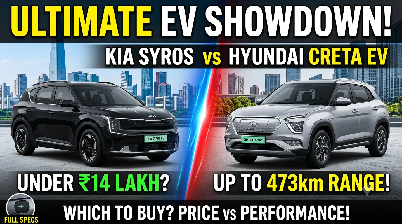 Kia Syros EV vs Hyundai Creta Electric.